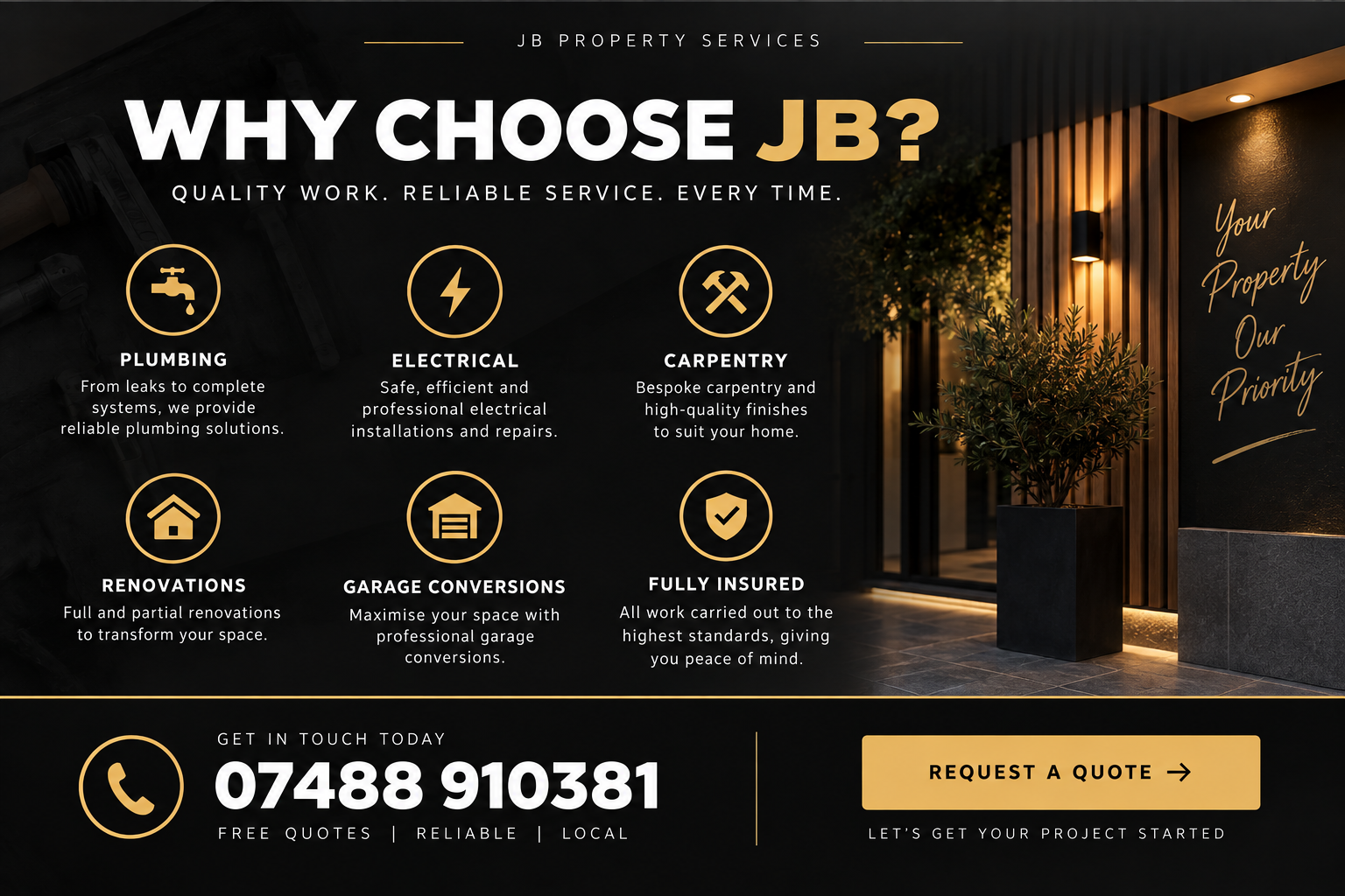 Why choose JB Property Services and services offered